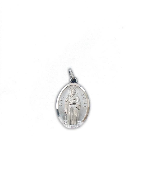 medaglia in argento san giuda taddeo cm 2,5