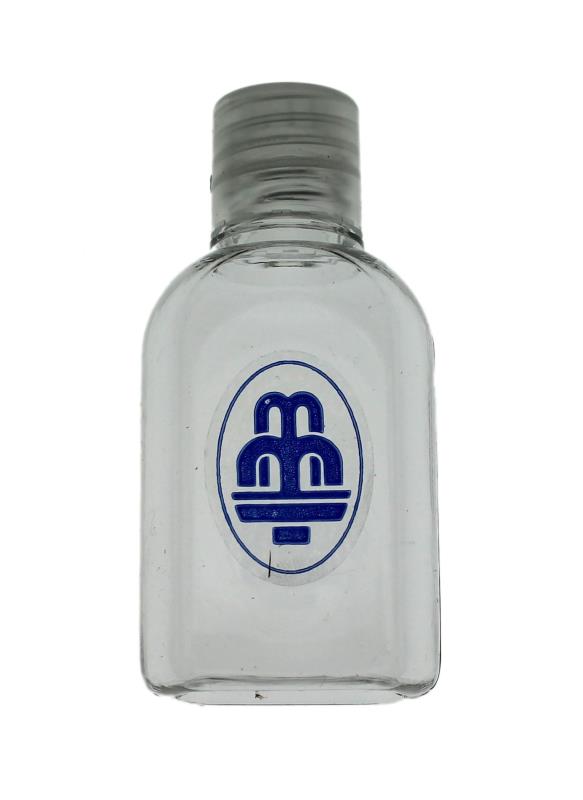 Bottiglia miracolosa riempita con acqua santa di Lourdes in una bottiglia di vetro e biglietto di preghiera Lourdes. Catholic Gift Shop Ltd 