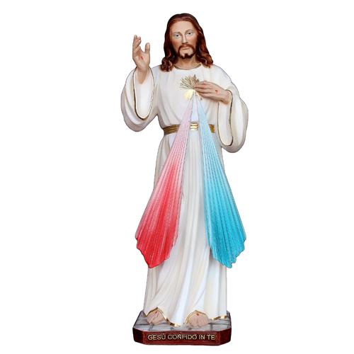 statua gesu misericordioso cm 40 resina