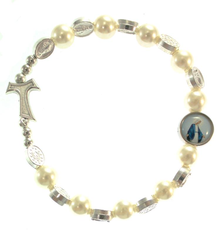 braccialetto decina rosario madonna miracolosa