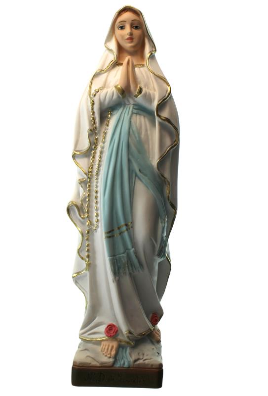 statua madonna di lourdes in resina cm 40