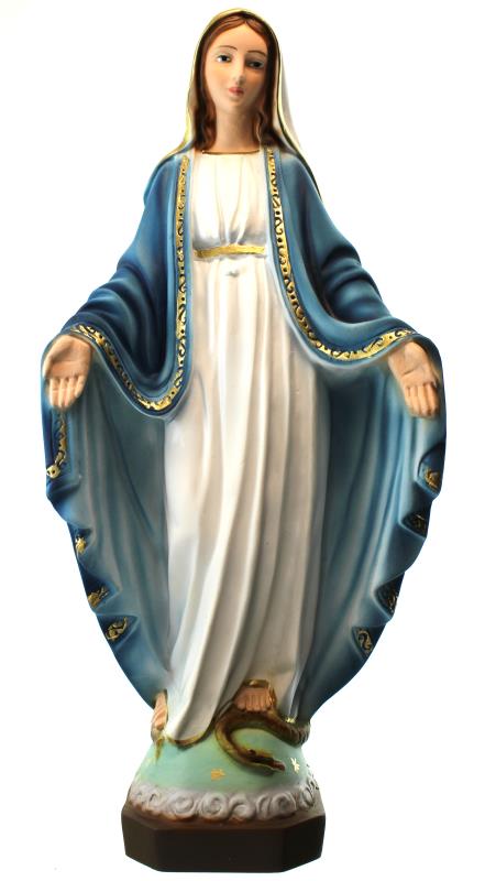 statua madonna miracolosa in resina cm 33