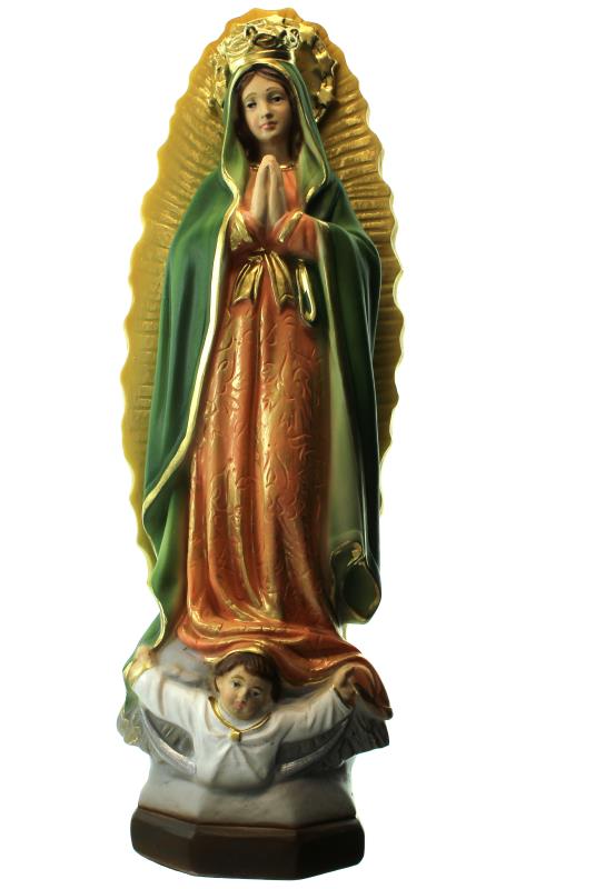 statua madonna di guadalupe cm 30