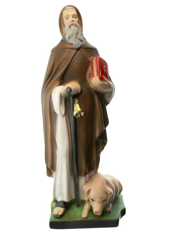 statua sant''antonio abate in resina cm 30