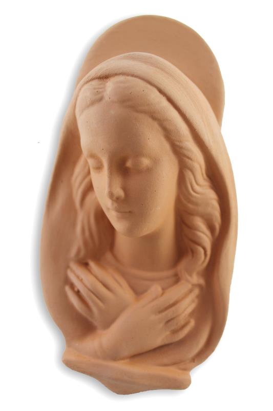 formella terracotta madonna volto