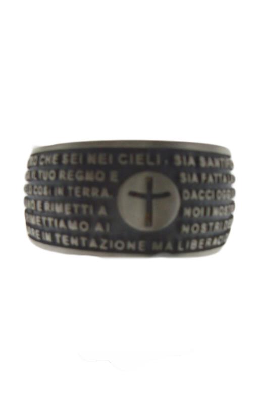 anello padre nostro argento 925