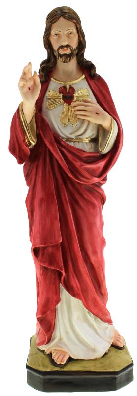 statua sacro cuore di gesu altezza 50 cm