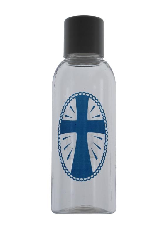 bottiglia acqua benedetta trasparente