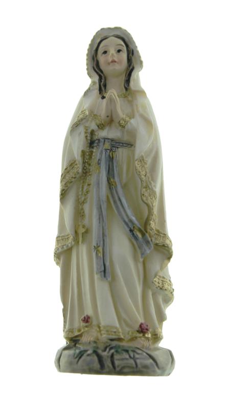 statua madonna lourdes cm 8 resina