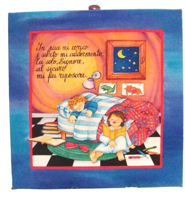 quadro buona notte su tela