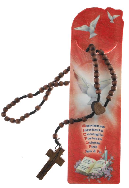 corona rosario ricordo sacramenti cresima