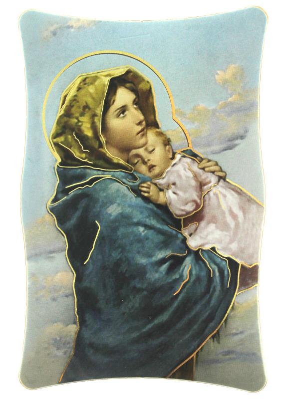 quadretto immagini religiose cm 10x6,5 madonna del ferruzzi