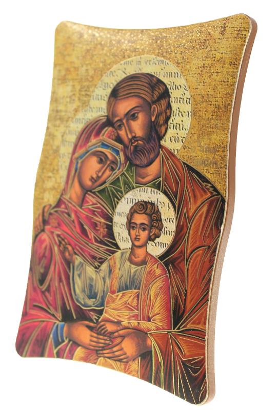 quadretto immagini religiose cm 10x6,5 icona sacra famiglia