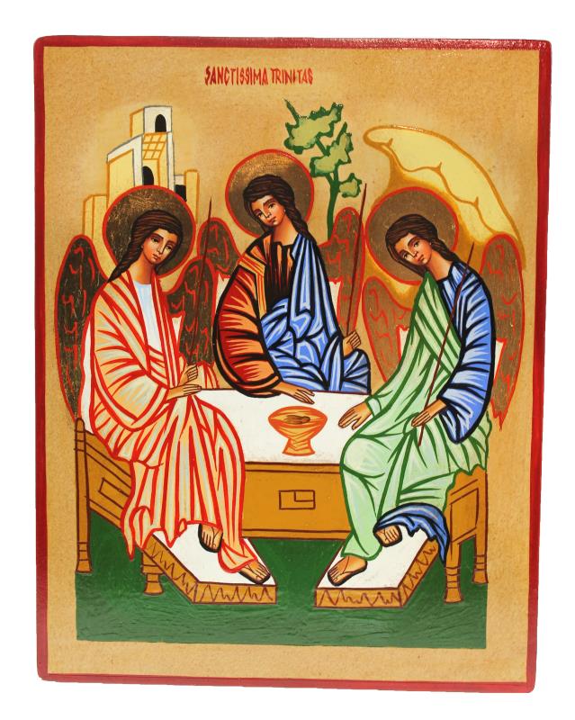 icona dipinta a mano trinita di rublev
