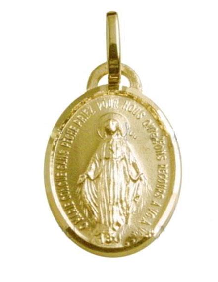 medaglia madonna miracolosa cm 1,8 in oro