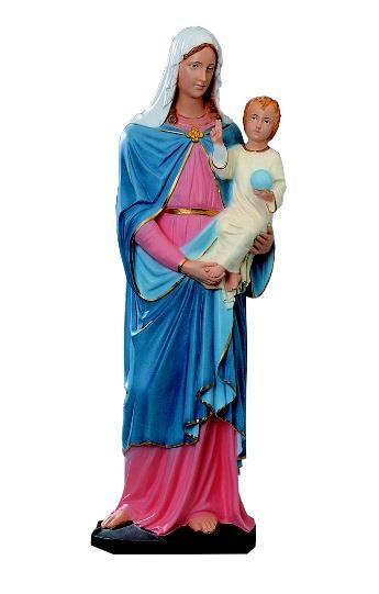 statua madonna con bambino cm 60