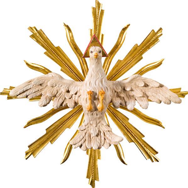 colomba spirito santo in legno scolpito