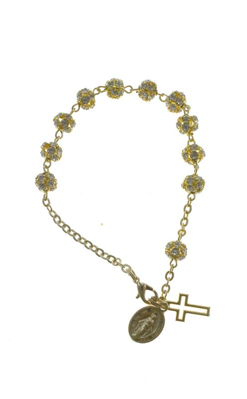 braccialetto a decina rosario dorato