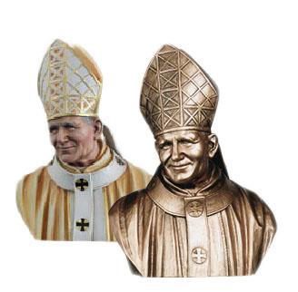 busto papa giovanni paolo ii cm 70