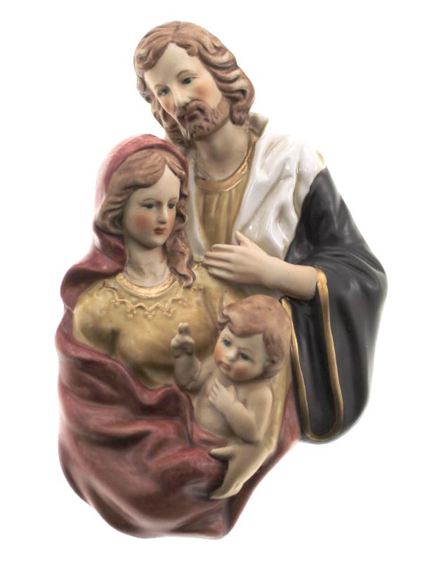 sacra famiglia porcellana cm 12,5