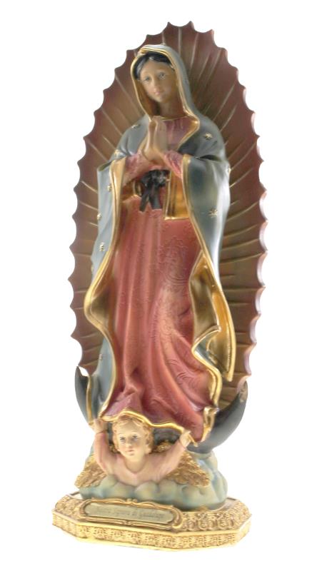 statua madonna di guadalupe cm 33