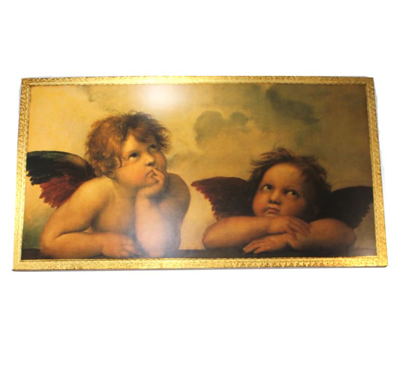 quadro angeli cherubini raffaello cm 27x49