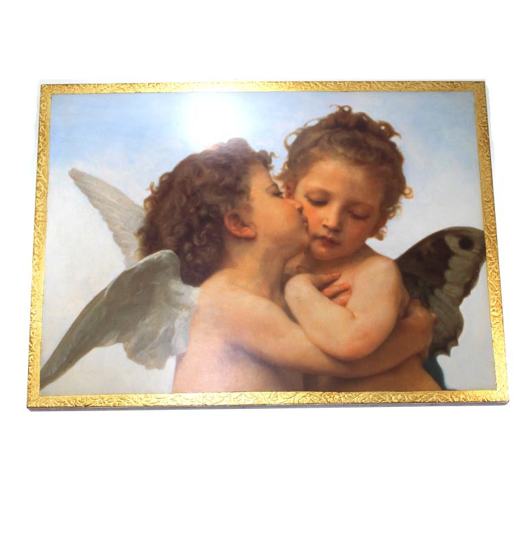 quadro angeli bacio cm 29x39