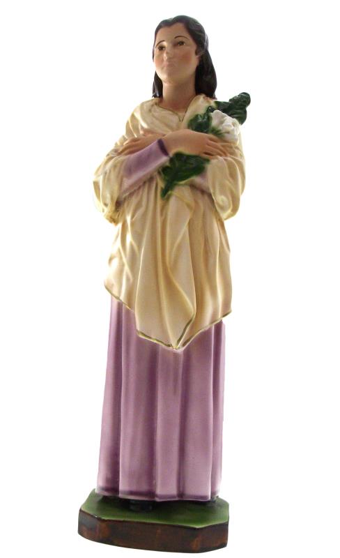 statua santa maria goretti cm 43 resina