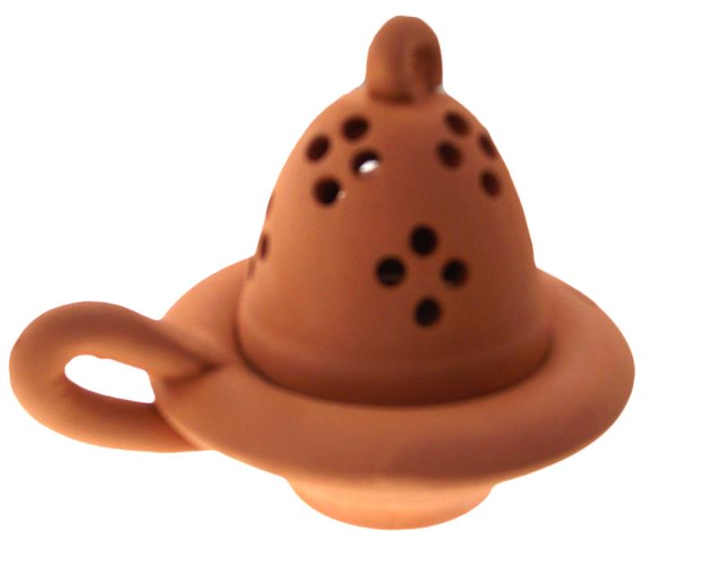 Bruciatore per Resine d'Incenso - Braciere Terracotta Marrone