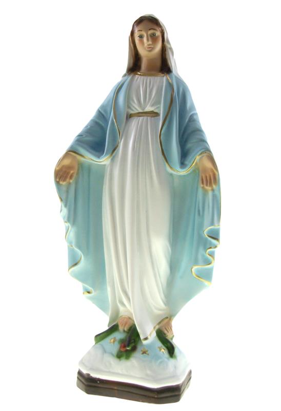 statua madonna miracolosa altezza cm 28