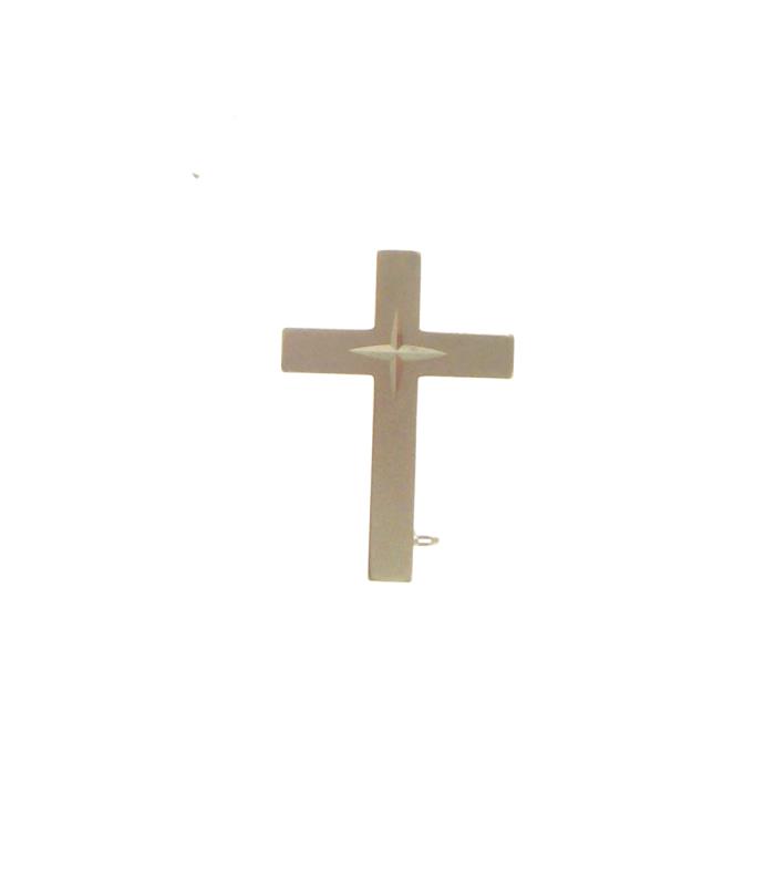 croce in oro cm 2,5 c/spilla