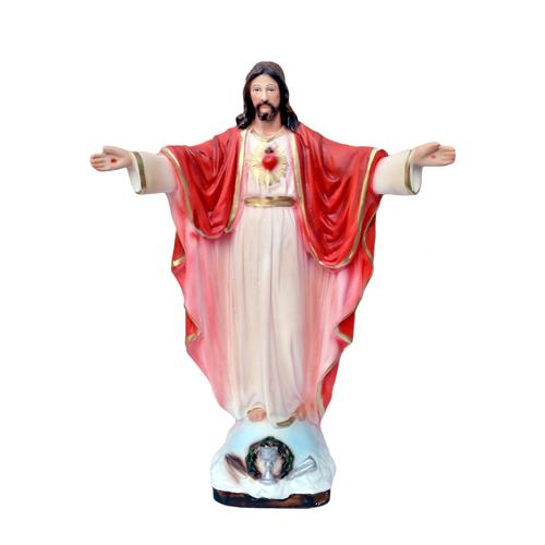 statua sacro cuore di gesu altezza 25 cm