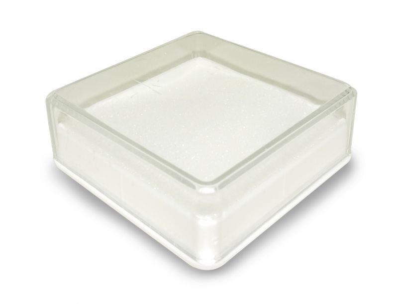 scatolina quadrata portarosario in plastica cm 4x4