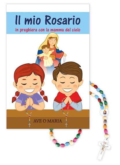 libretto e corona rosario per bambini