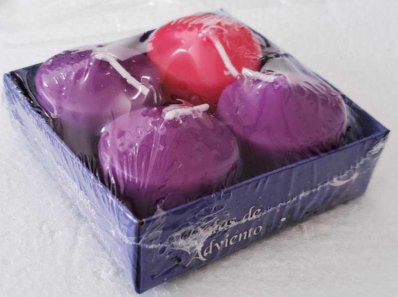 set candele avvento cm 4x3