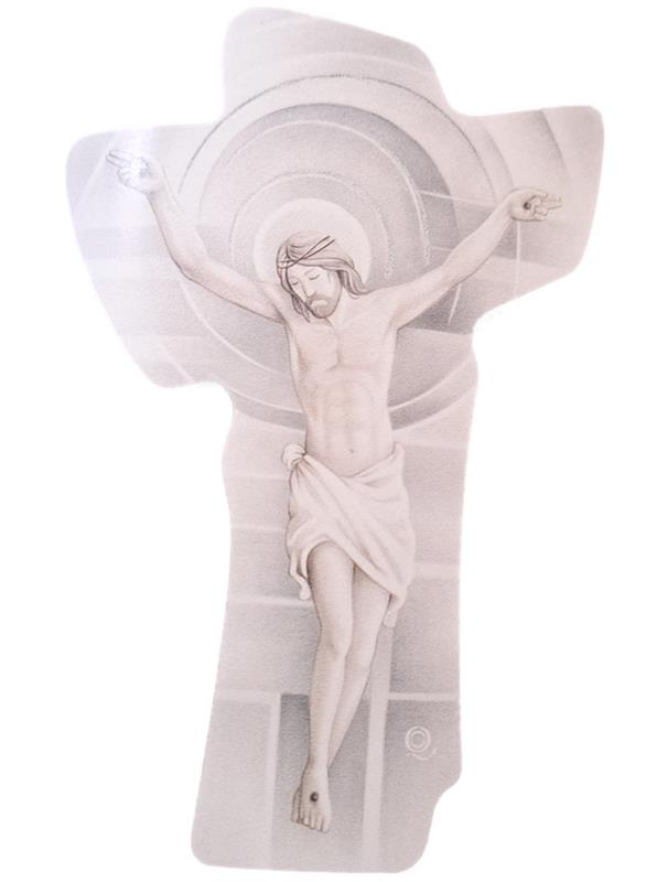 crocifisso decorato cm 24x44