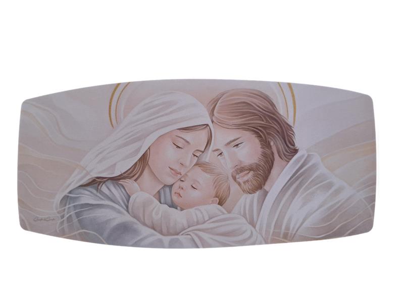 quadro sacra famiglia decorato cm 36x22