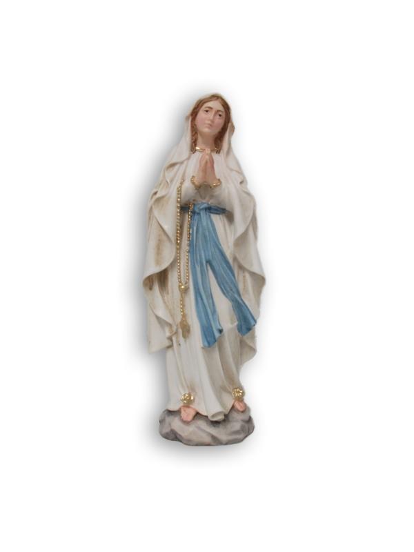 madonna di lourdes cm 20 resina