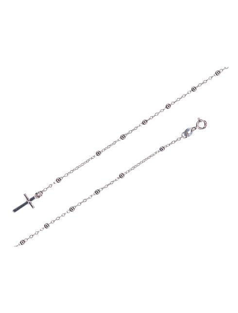 braccialetto rosario in argento 925