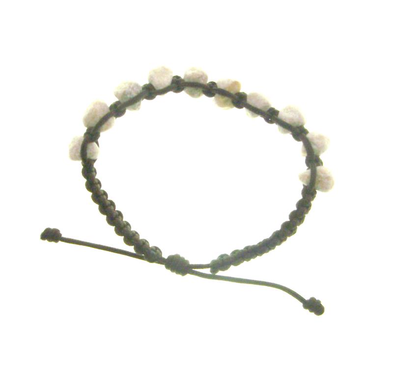 bracciale corda e pietre