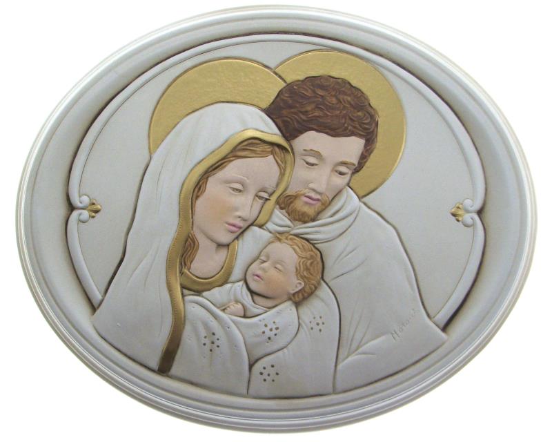 quadro sacra famiglia 13x15 cm