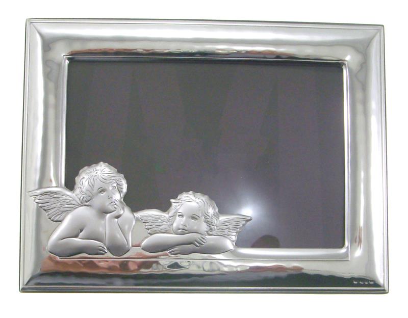 cornice portafoto in argento angeli