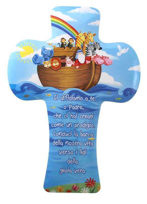croce bambini arca di noe cm 15x22