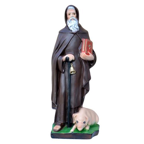 statua s.antonio abate in resina cm 32