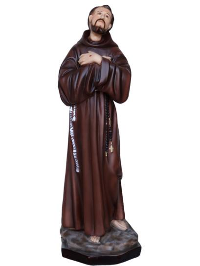 statua s.francesco d assisi cm 55