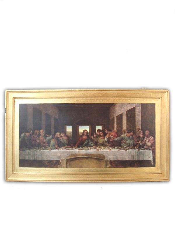 quadro ultima cena leonardo 50x90 cm