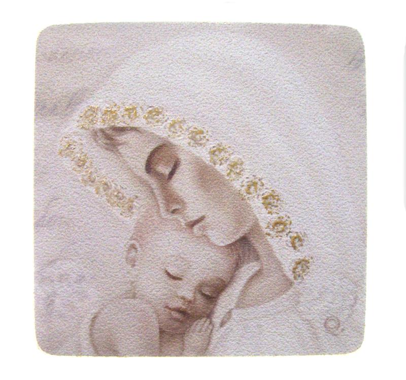 quadro madonna con bambino cm 10x10