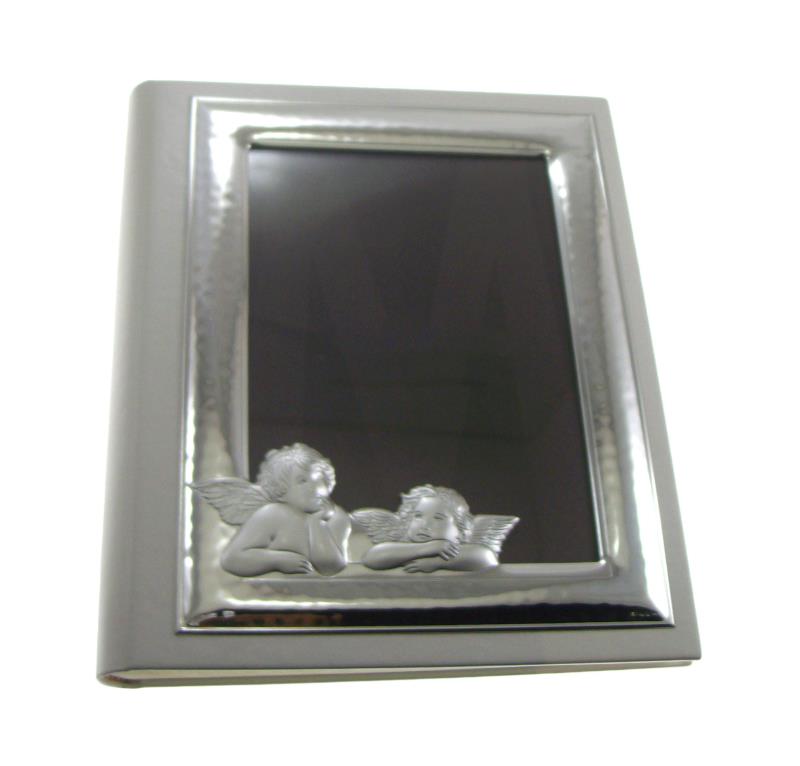 cornice portafoto in argento angeli