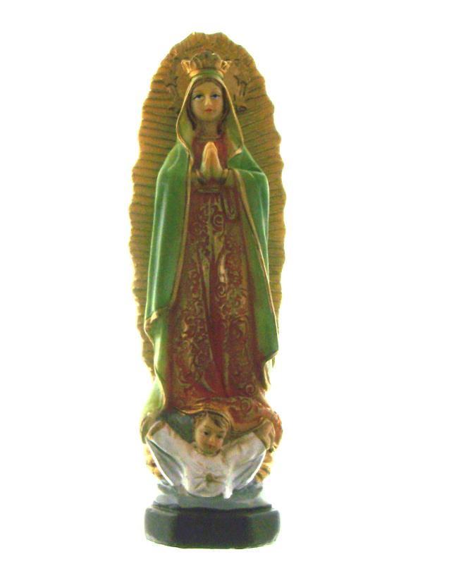 statua madonna di guadalupe cm 12 confezione regal