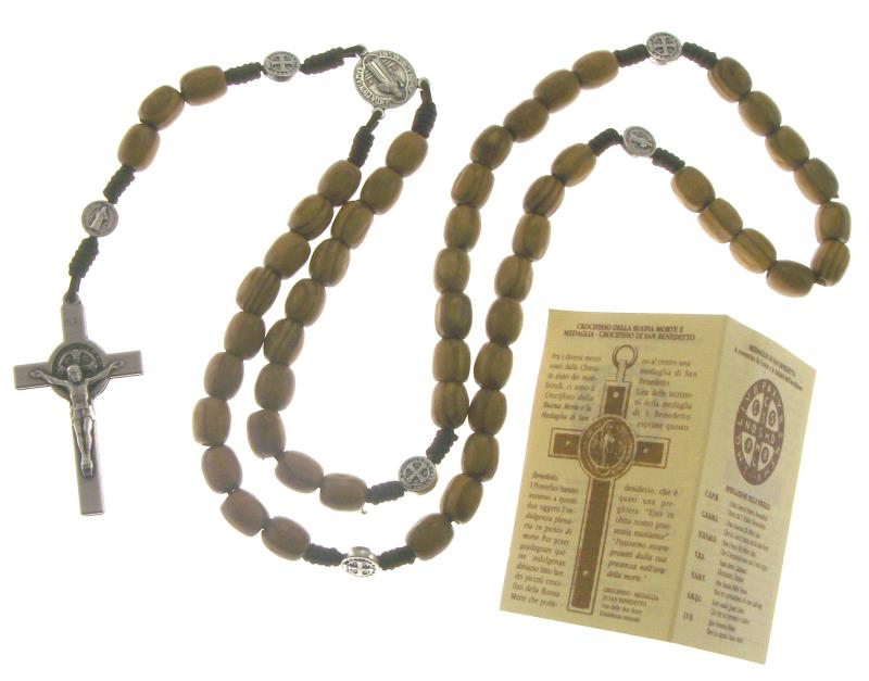rosario san benedetto corda legno legno ulivo